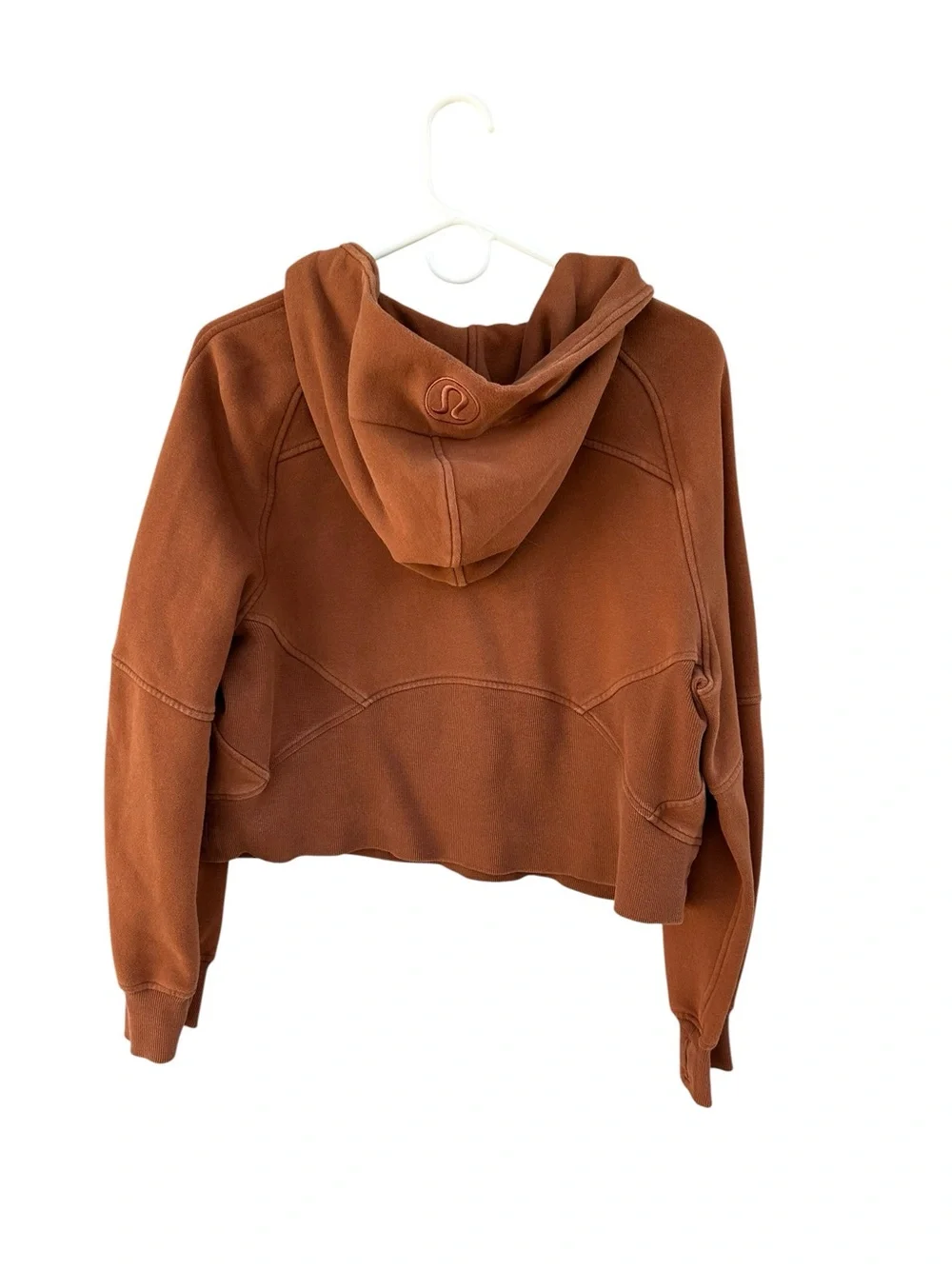 Lululemon Scuba Oversized 1/2 Zip Cropped Hoodie - Copper Brown - Size XS/S